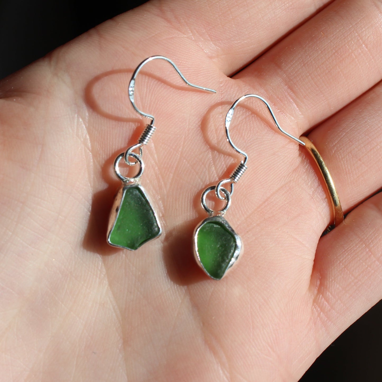 Seaglass earrings