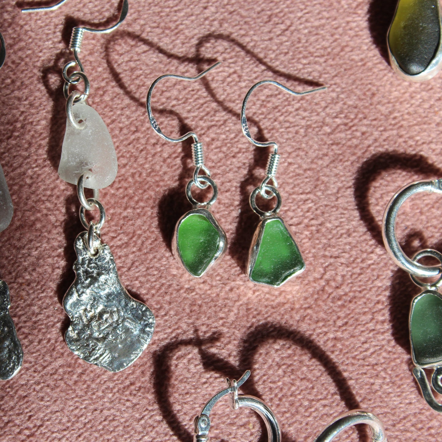 Seaglass earrings