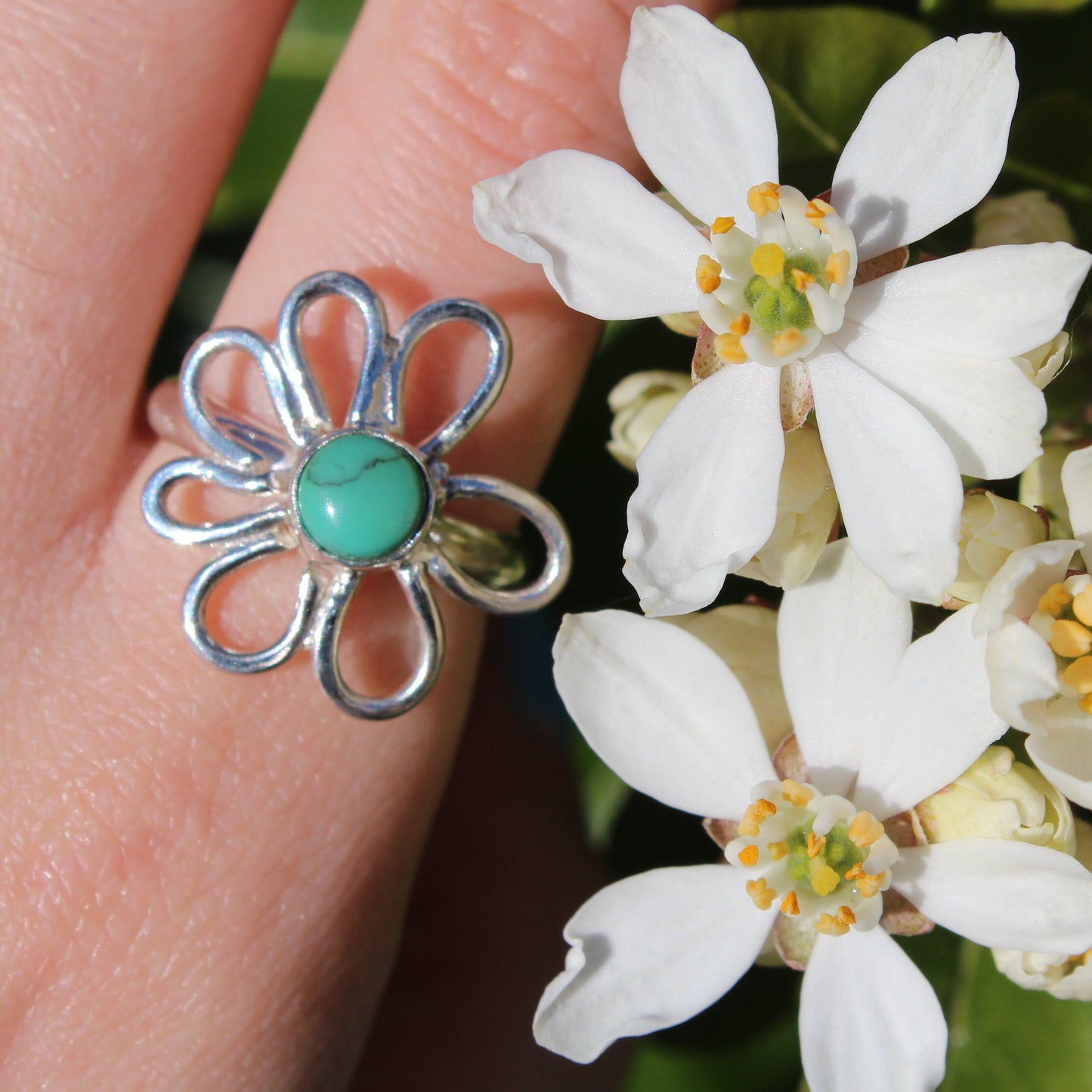 Sea bloom ring size M